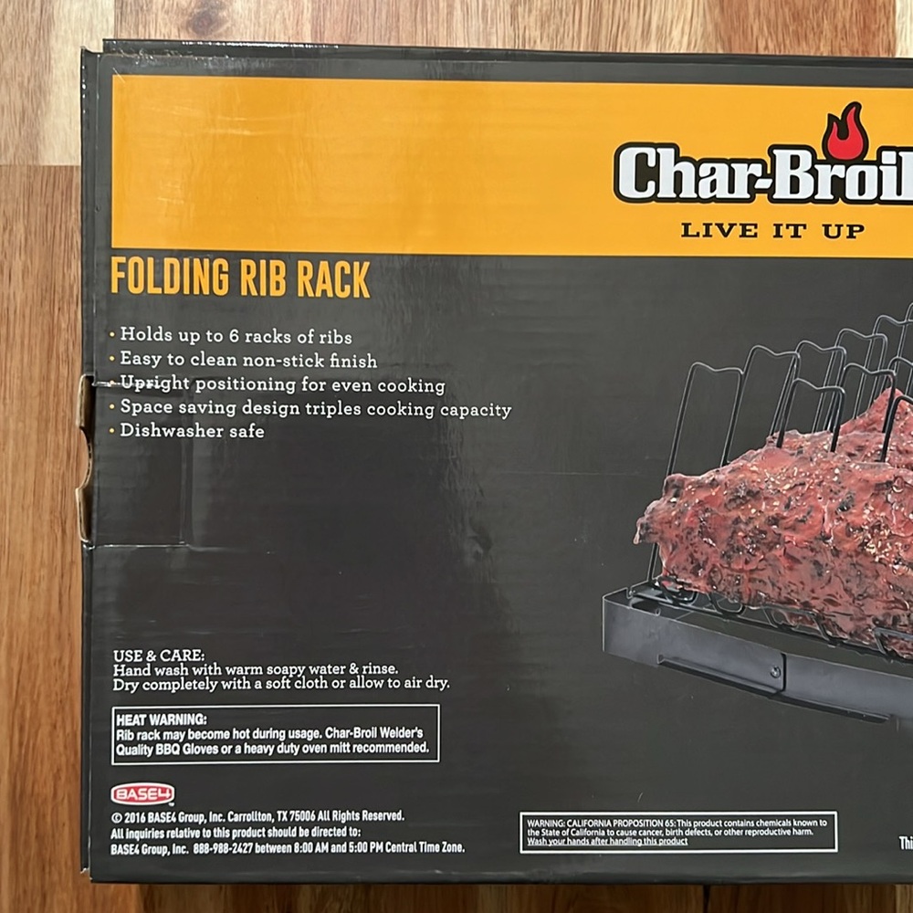 Char Broil Folding Rib Rack - Picture 5 of 6